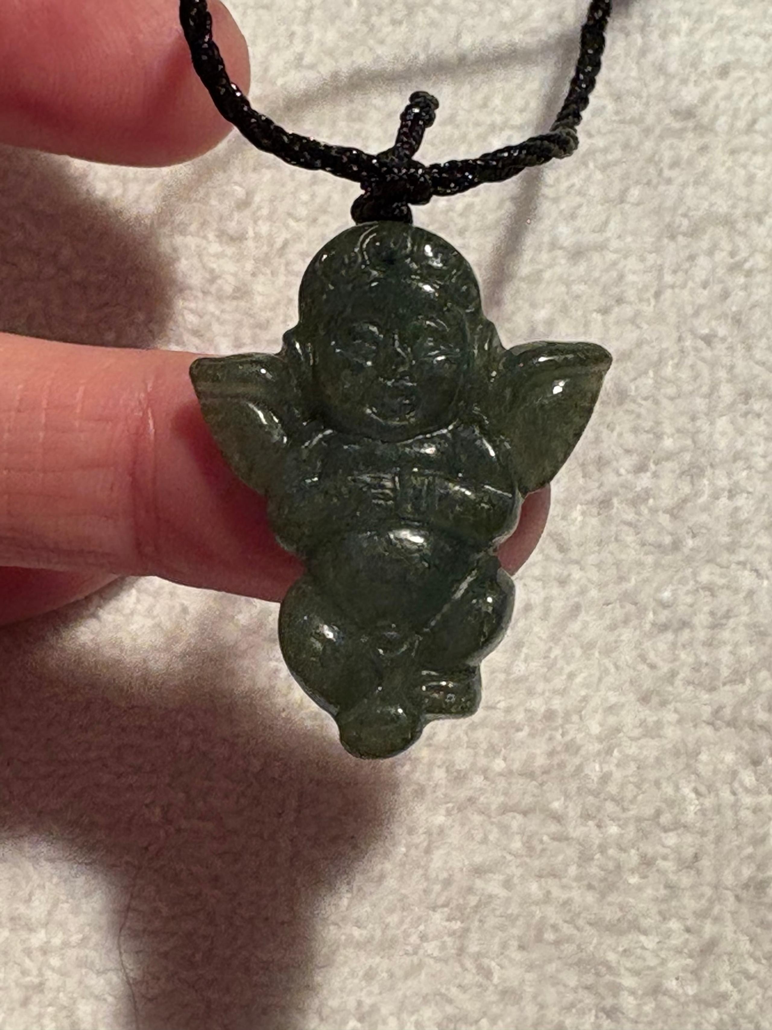 CHERUB ANGEL PENDANT Adjustable Cord NECKLACE 4362