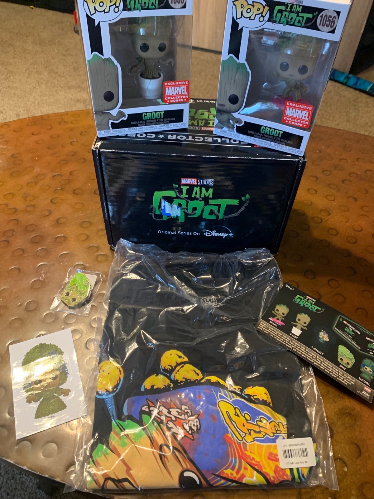 Funko Marvel Collector Corps Subscription Box, I Am Groot Disney Theme, T-Shirt