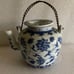 Chinese old teapot blue and white porcelain