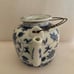 Chinese old teapot blue and white porcelain