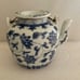 Chinese old teapot blue and white porcelain