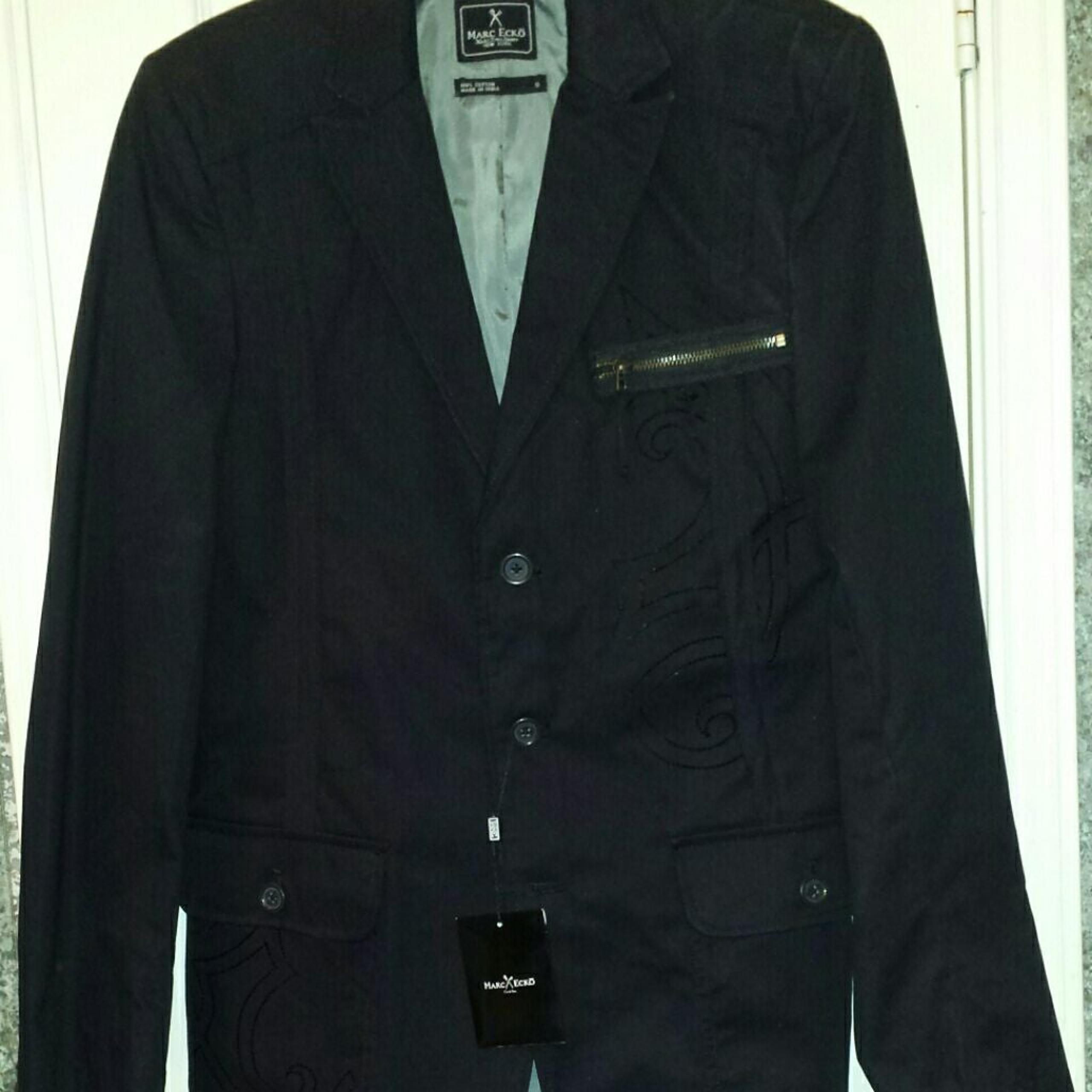 New Marc Ecko Black Design Men's Jacket