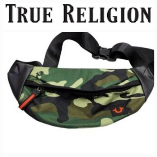 True Religion Logo Horseshoe Belt Bag- Camo
