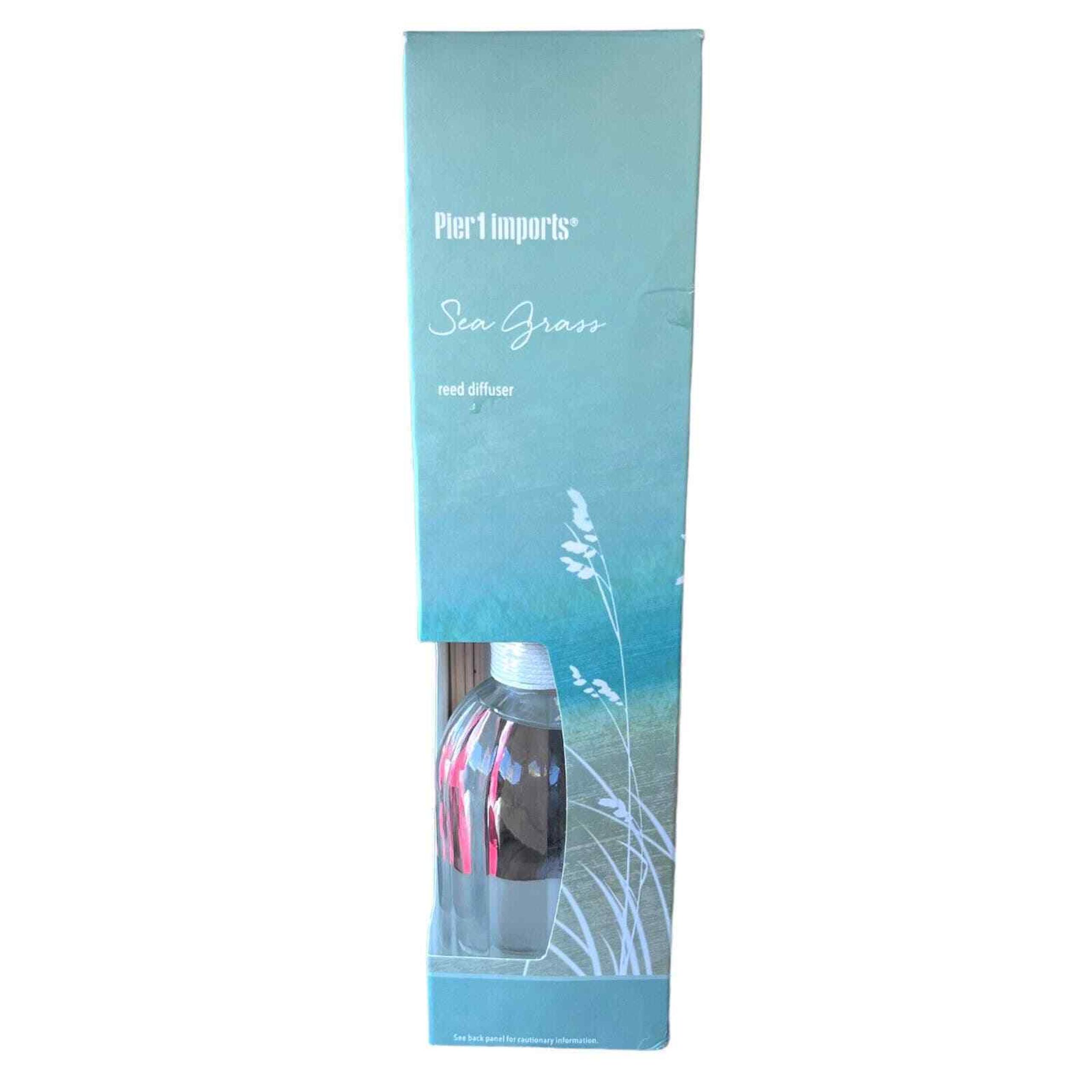 PIER 1 ONE IMPORTS Reed Diffuser SEA GRASS Full Size Original Box DISCONTINUED