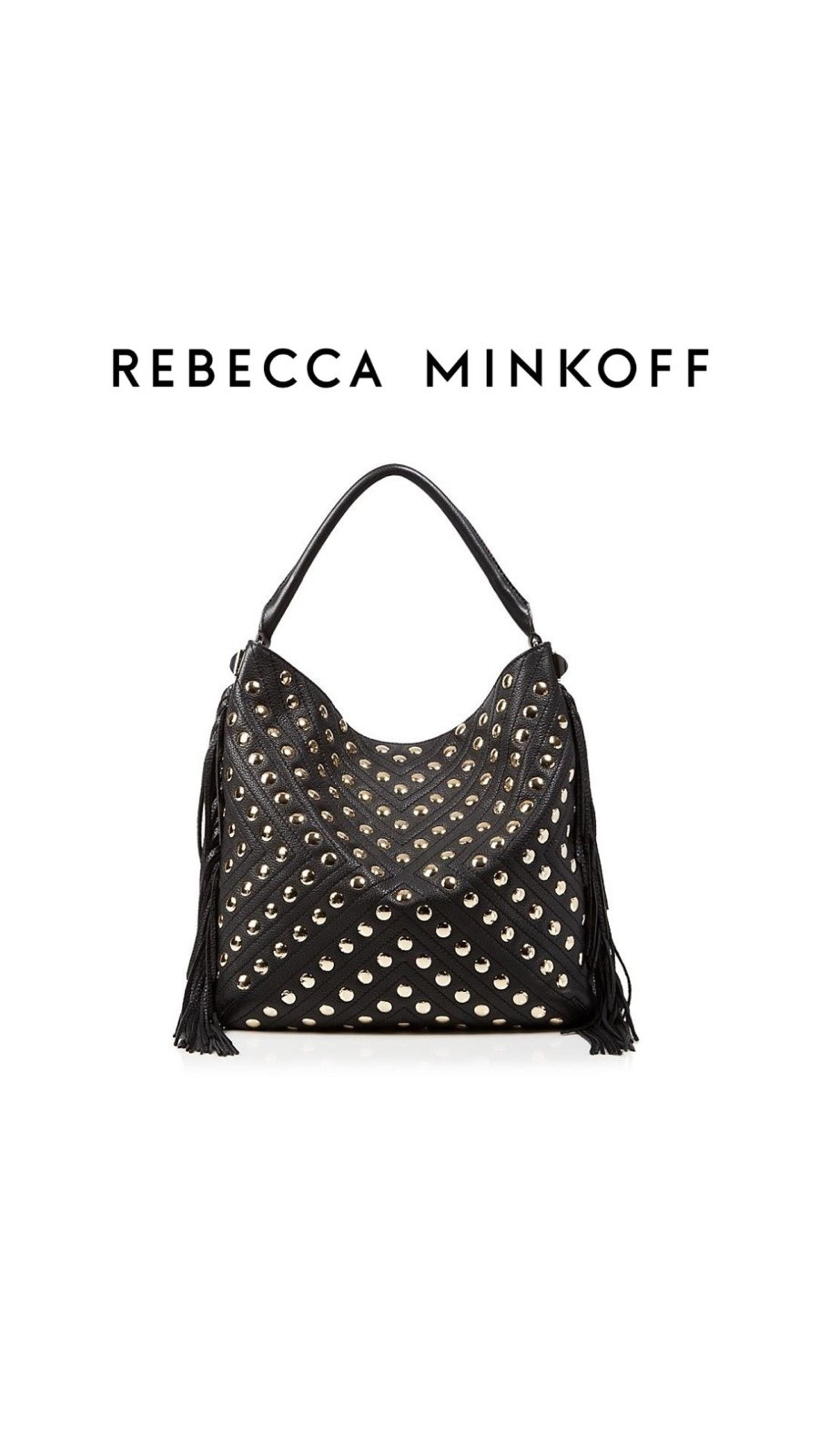 Rebecca Minkoff Clark Fringe Hobo Studded