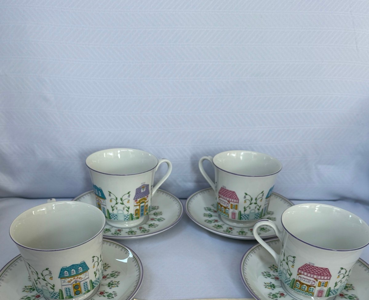 Lenox Village Tea Cups and Saucers