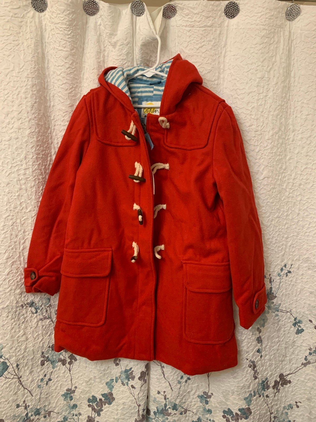 mini boden wool coat