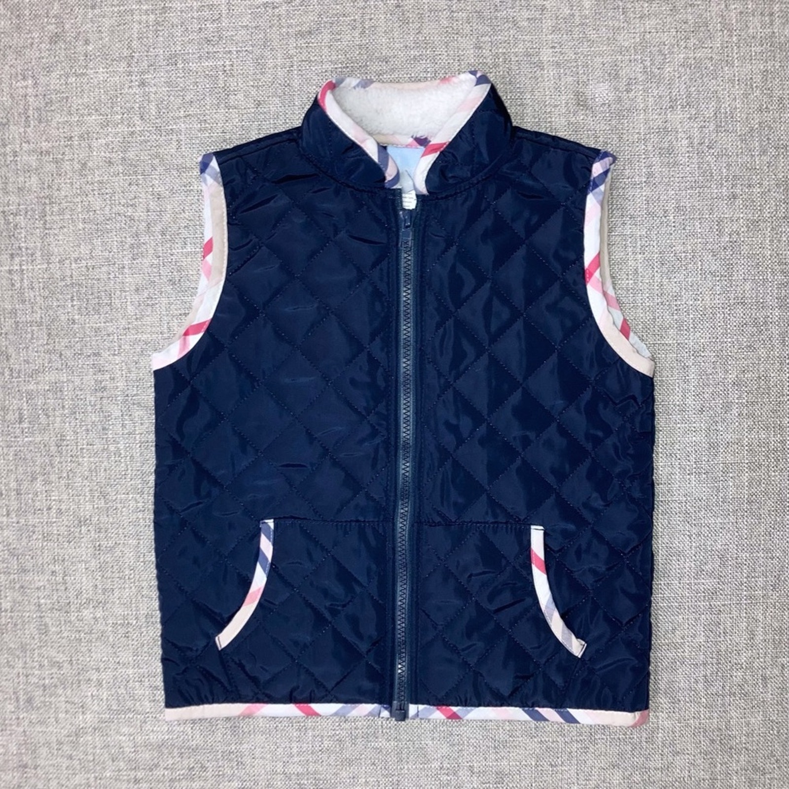 Bella Bliss size 6 quilted vest VGUC to be safe Kids Quilted Navy Vest