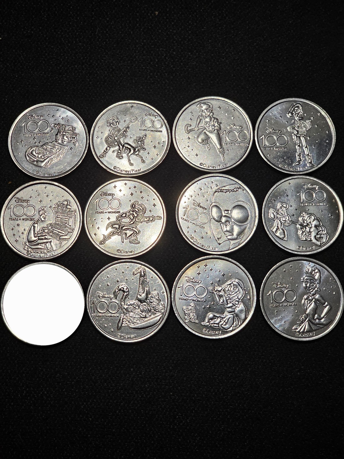 WDW Disney 100 silver medallion coin lot (you pick 4)