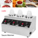 Commercial Electric Countertop Nacho Cheese Sauce Warmer Pump Dispenser 3-Bottle