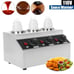 Commercial Electric Countertop Nacho Cheese Sauce Warmer Pump Dispenser 3-Bottle