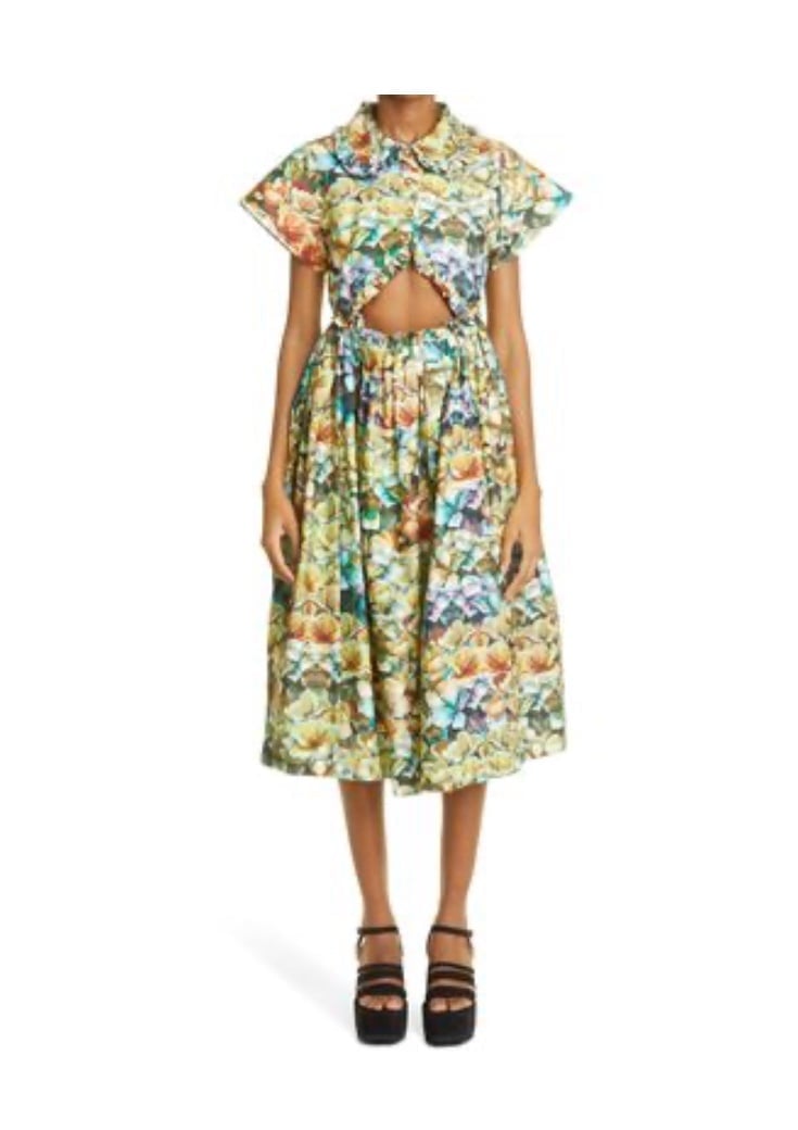 Kika Vargas Mabel Cut Out Dress