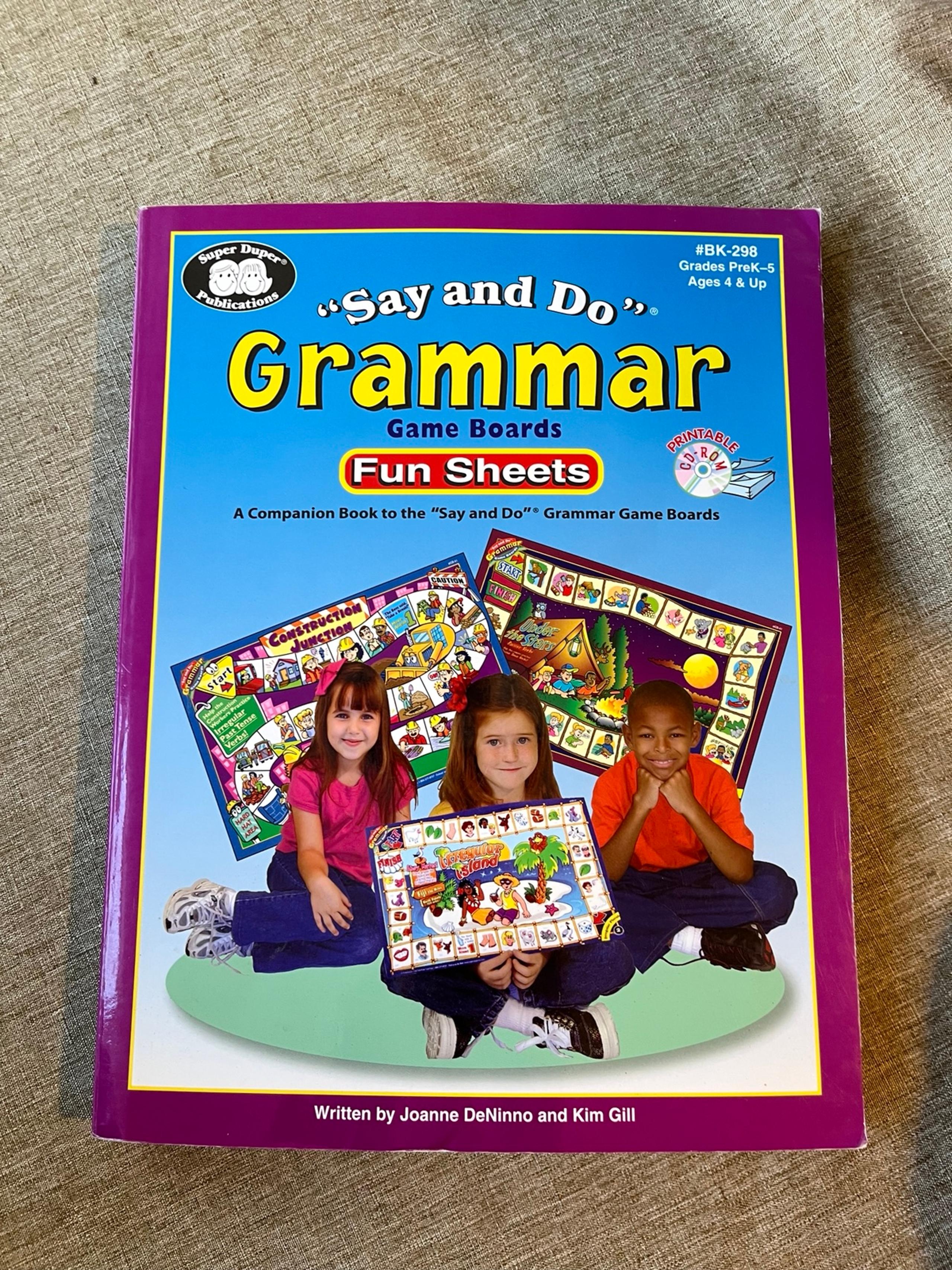 “Say and Do” Grammar Fun Sheets