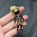 Smart Lion c c brooch