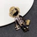 Smart Lion c c brooch