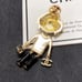 Smart Lion c c brooch