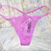 New VERY SEXY Panty Underwear Thong V-String Lace Mesh lilac pink purple medium
