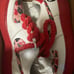 Red CUSTOM Air Force ones