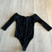 Wilfred aritzia off the shoulder bodysuit black size s