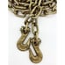 Peerless Chain Utility Yellow Zinc Plated Tow Chain & Hooks, 1/4 x 12' #4861210