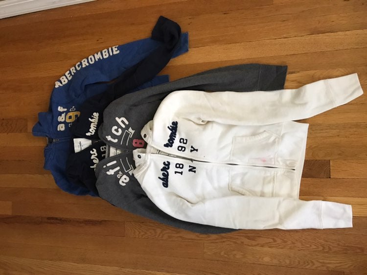 Abercrombie kids Zip Up hoodies