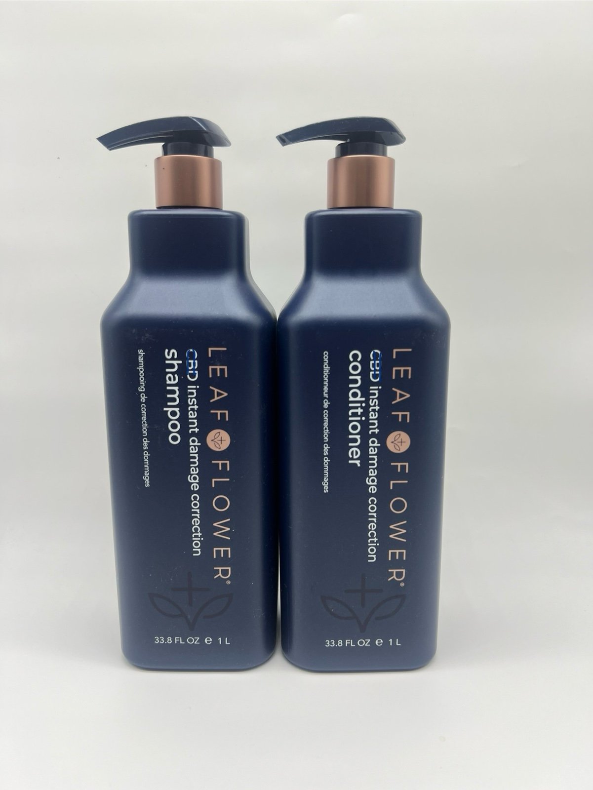 Leaf & Flower Instant Damage Correction Shampoo & Conditioner 3.88 oz/1 Liter