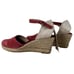 Ilse Jacobsen Wedge Espadrille Sandals Pink Suede 40 New