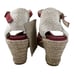 Ilse Jacobsen Wedge Espadrille Sandals Pink Suede 40 New