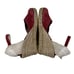Ilse Jacobsen Wedge Espadrille Sandals Pink Suede 40 New