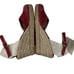 Ilse Jacobsen Wedge Espadrille Sandals Pink Suede 40 New