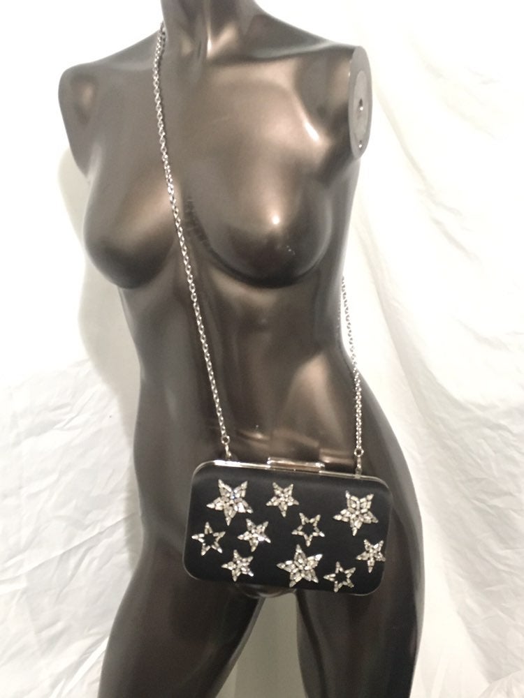 Designer Ana Sui hard shell clutch