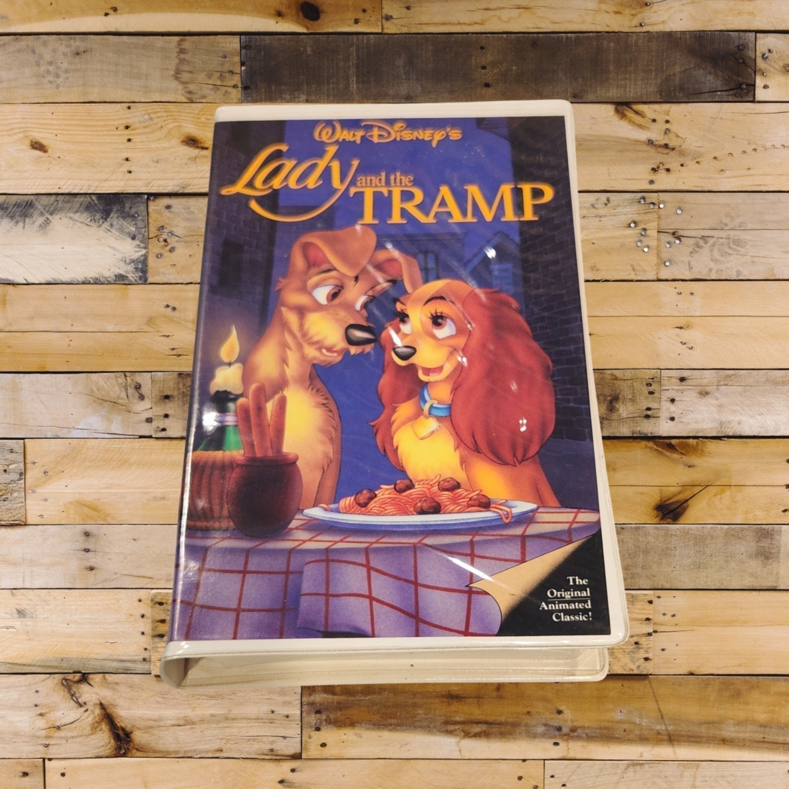 Lady and the Tramp Vintage VHS Tape #582 Disney Black Diamond *TESTED*