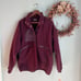 Free People x HATCH SMALL Hit The Slopes Fleece Jacket Deep Maroon