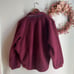 Free People x HATCH SMALL Hit The Slopes Fleece Jacket Deep Maroon