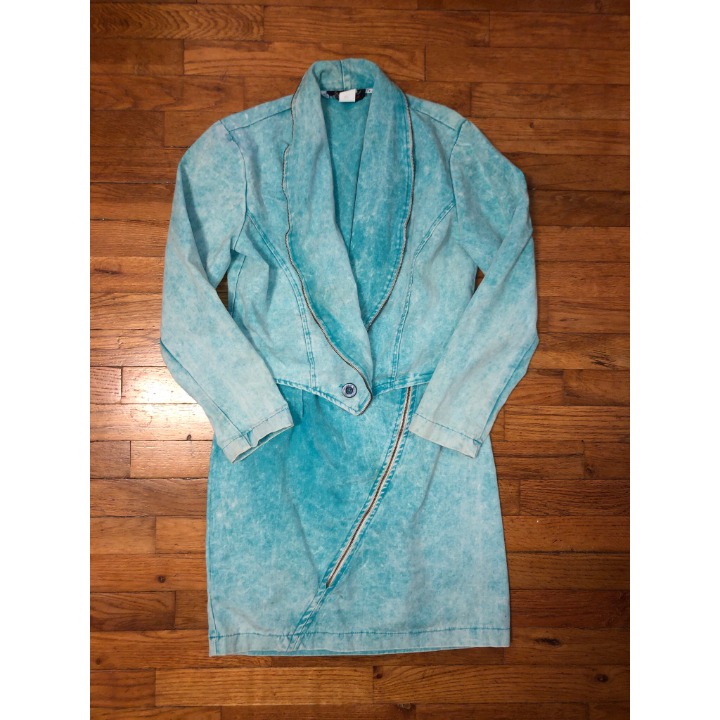 80's Aqua acid wash 2 piece set