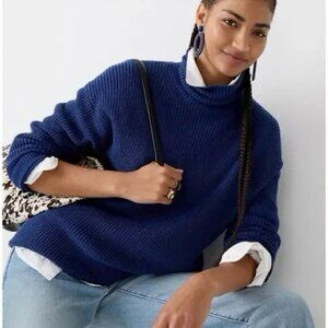 J. Crew Machine-washable merino wool-blend turtleneck Size Small