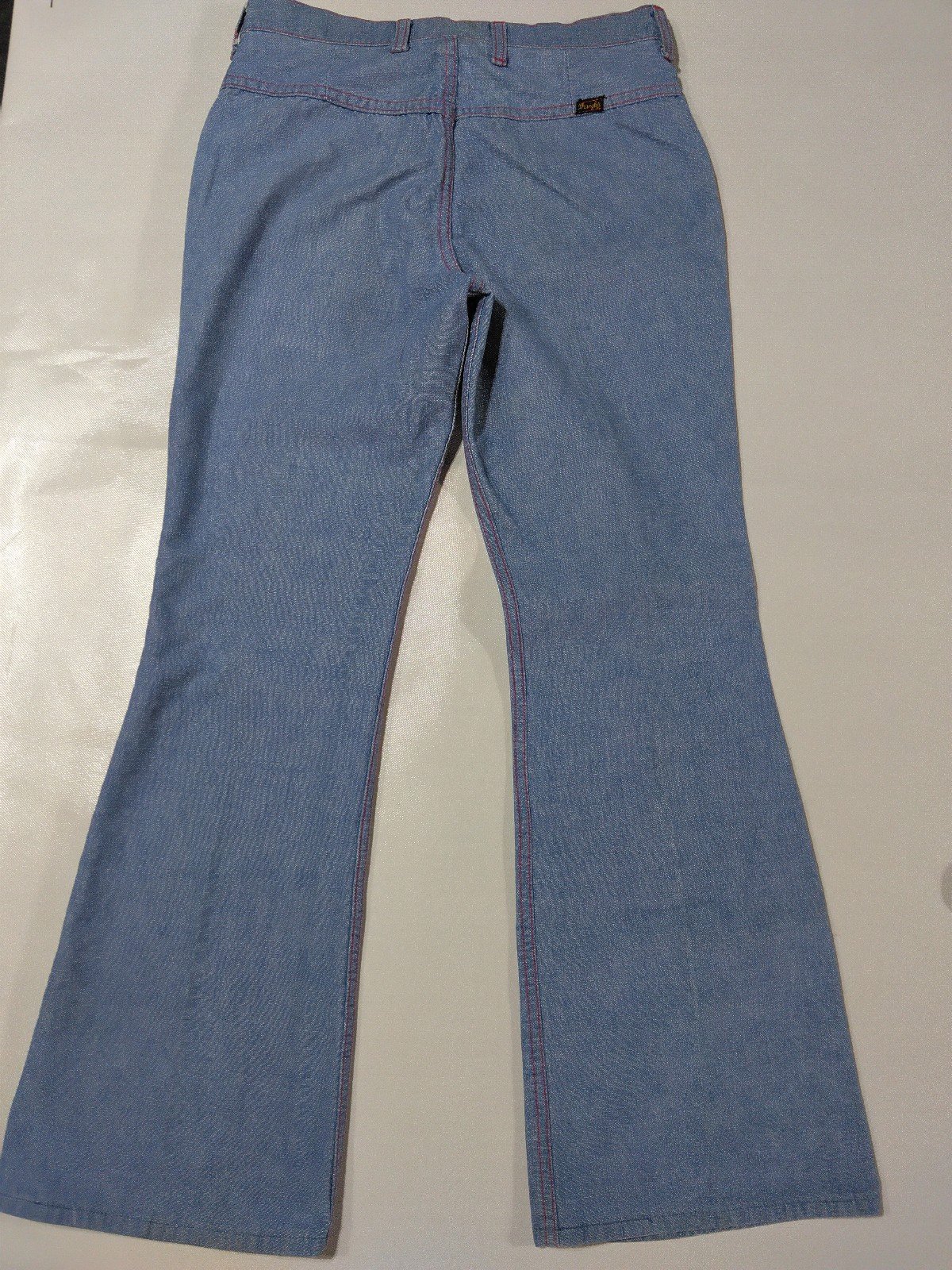 Vintage 1970'S Wrangler High-Rise Wide Leg Bell Bottom Women's Jeans