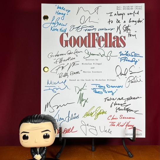 GoodFellas Script Signed- Autograph Reprints- 126 Pages- Robert De Niro