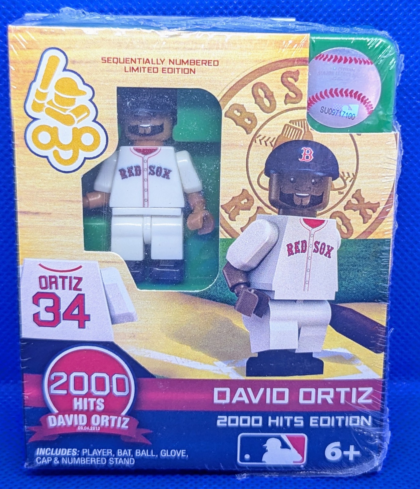 OYO DAVID ORTIZ Collectible Figure Serial Numbered Red Sox 2000 Hits RARE