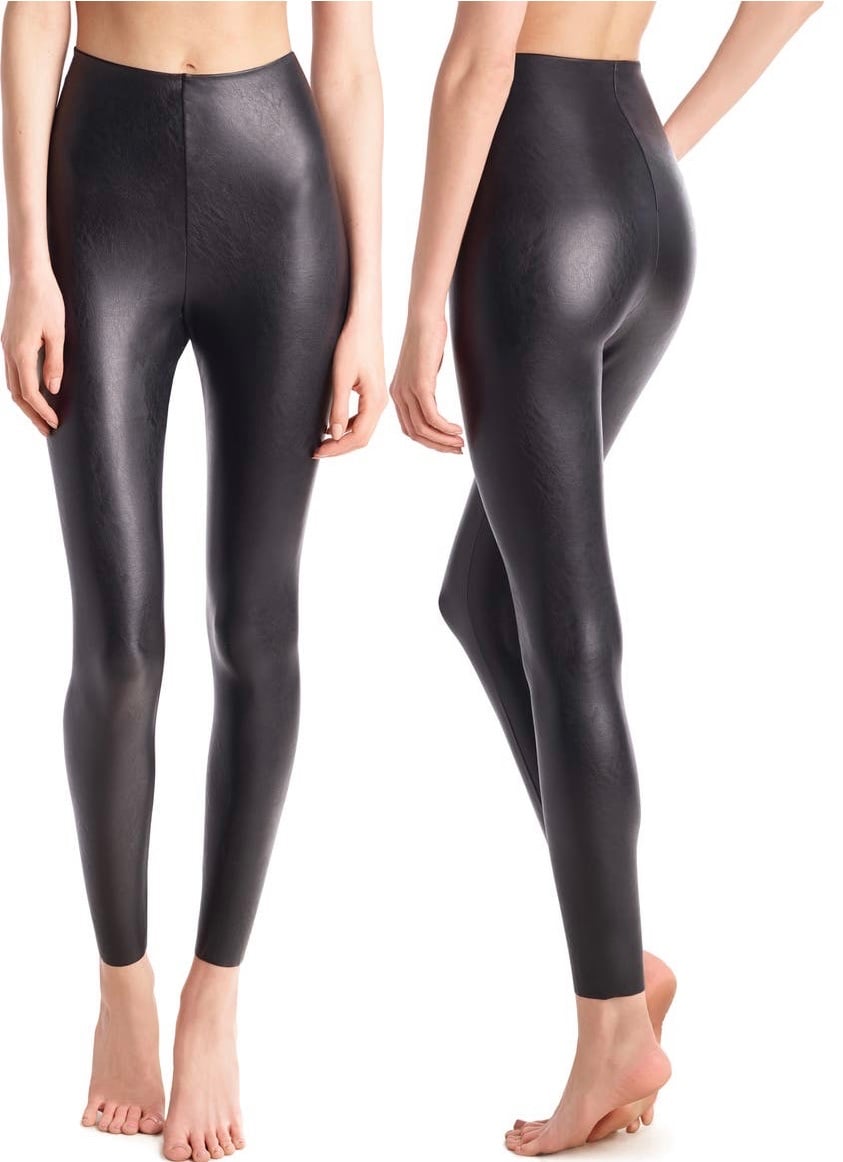 Commando Control Top Faux Leather Leggings, Size: L *great condition