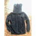 Disney Mickey Mouse Over Sized Sherpa Hoodie Small/Medium NWT Butter Soft Black