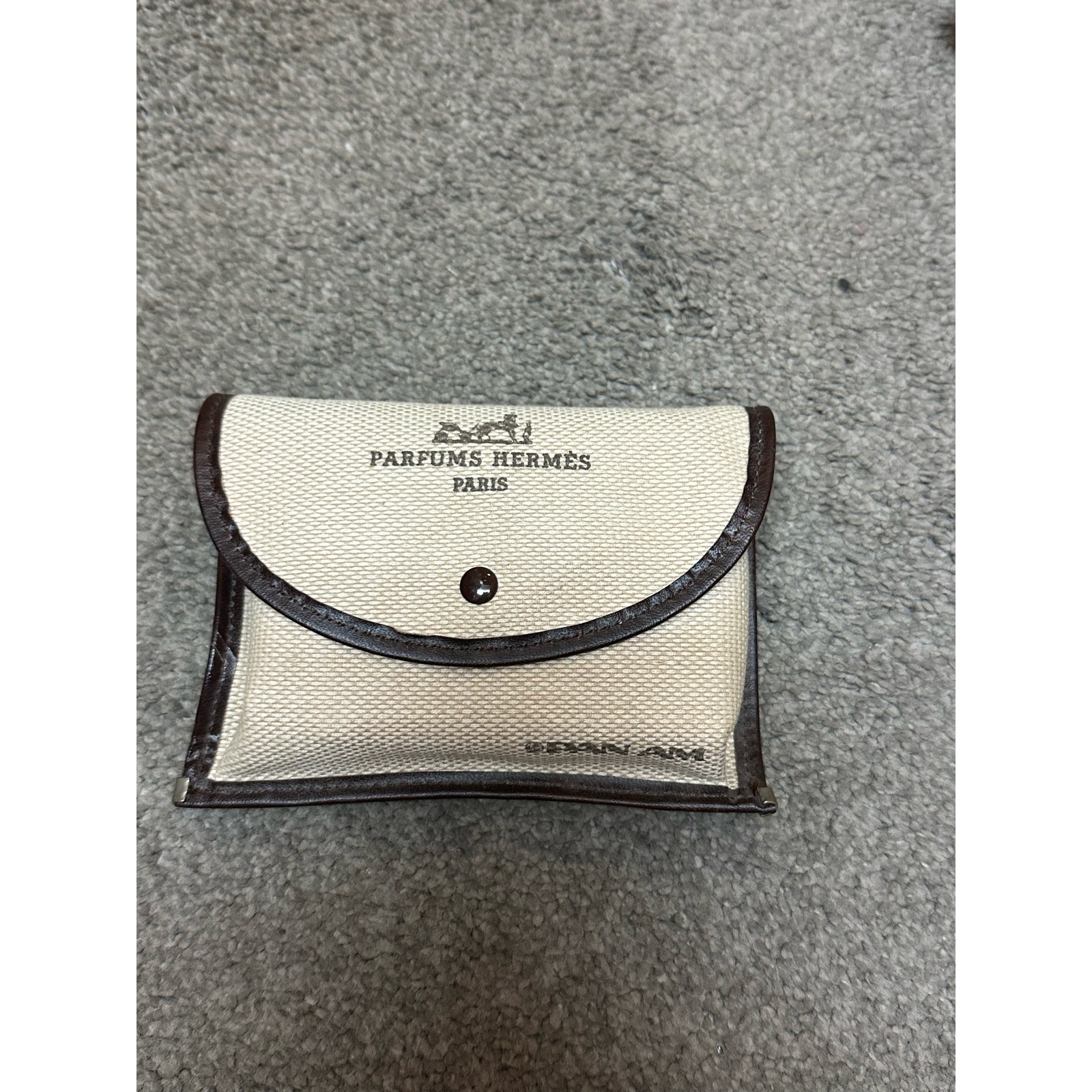 Parfums Hermes Paris Pan Am Airline First Class Amenity Bag