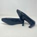 St. John Vintage Lina Pumps Heels Navy Leather Designer Spectator Women's Sz 6.5