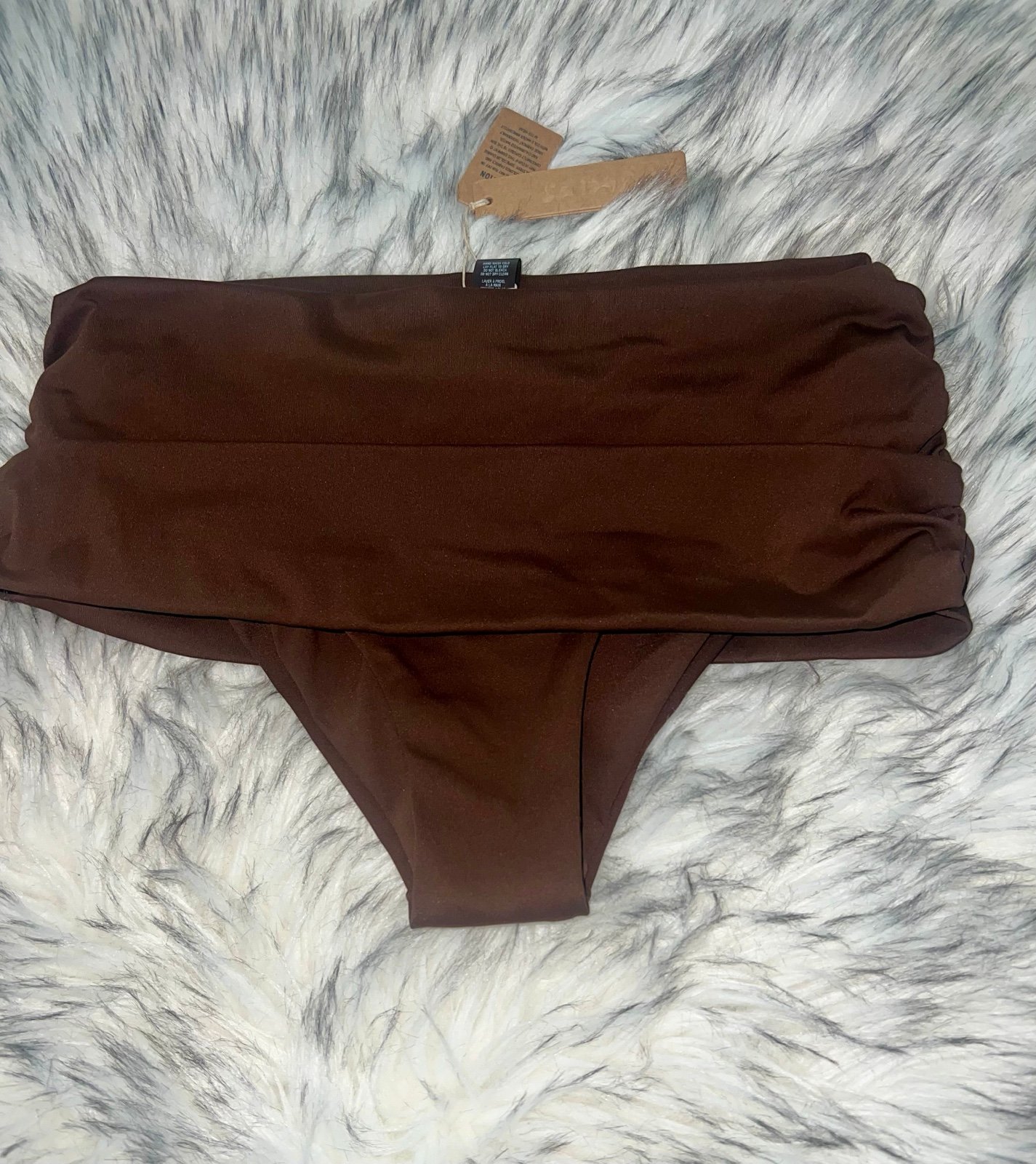 SKIMS SCULPTING SWIM FOLD OVER BIKINI BOTTOMS
