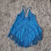 Free People FP Beach Viola Fauxchet Mini Malibu Blue Swimsuit Cover-up Large