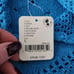 Free People FP Beach Viola Fauxchet Mini Malibu Blue Swimsuit Cover-up Large