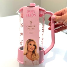 VALENTINES RELEASE PARIS HILTON COQUETTE BOWS GLASS COFFEE PRESS ✨