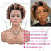 Ombre 13x1 Pixie Cut Lace Front Wigs Human Hair For Black Women Short Curl