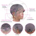 Ombre 13x1 Pixie Cut Lace Front Wigs Human Hair For Black Women Short Curl