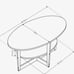 Multiple Color Wooden Coffee Table For Living Room